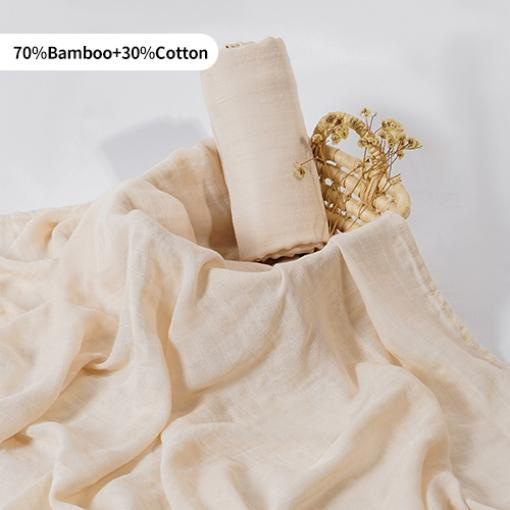 Παιδική πετσέτα μπάνιου από γάζα μπαμπού, απλός σχεδιασμός, ελαφριά ίνες μπαμπού, για όλες τις εποχές, για βρέφη και νήπια (1–3 ετών)