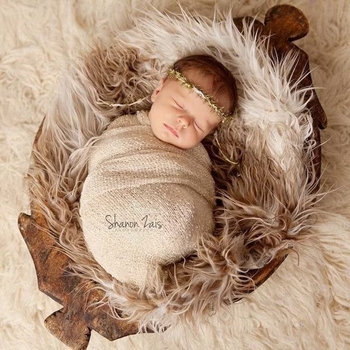 Maigu Περιτύλιγμα Νεογέννητου για Φωτογράφηση – Ελαστικό DIY Αξεσουάρ, Ακρυλικό, Όλες οι Εποχές, Μονόχρωμο Σχέδιο