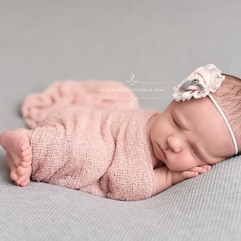 Maigu Περιτύλιγμα Νεογέννητου για Φωτογράφηση – Ελαστικό DIY Αξεσουάρ, Ακρυλικό, Όλες οι Εποχές, Μονόχρωμο Σχέδιο