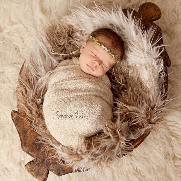 Maigu Περιτύλιγμα Νεογέννητου για Φωτογράφηση – Ελαστικό DIY Αξεσουάρ, Ακρυλικό, Όλες οι Εποχές, Μονόχρωμο Σχέδιο