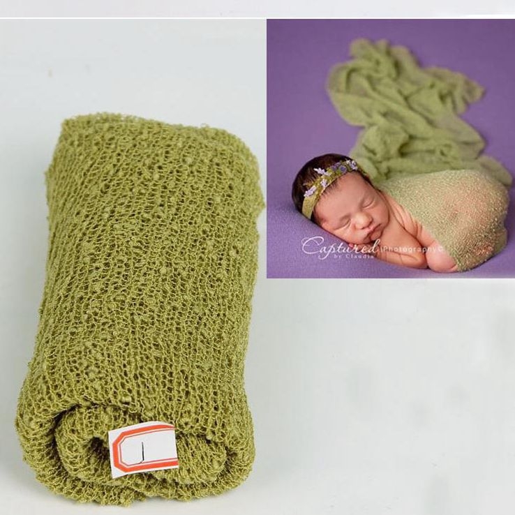 Maigu Περιτύλιγμα Νεογέννητου για Φωτογράφηση – Ελαστικό DIY Αξεσουάρ, Ακρυλικό, Όλες οι Εποχές, Μονόχρωμο Σχέδιο