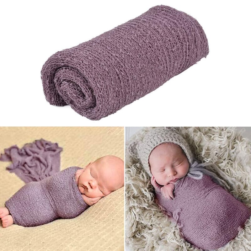 Maigu Wrap за новородено за снимки — еластичен DIY реквизит, акрил, всички сезони, еднотонен модел