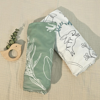 Комплект спално бельо за люлка – чист памук, принт за четири сезона, прост стил, покривка за матрак и покривка за маса за смяна пелени за новородени