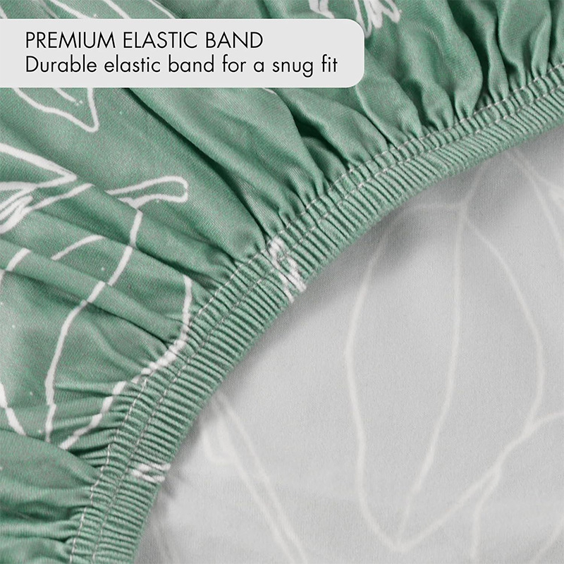 Комплект спално бельо за люлка – чист памук, принт за четири сезона, прост стил, покривка за матрак и покривка за маса за смяна пелени за новородени