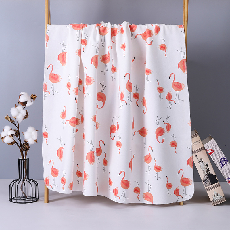 100% βαμβακερή πετσέτα για νεογέννητα, μαλακό και διαπνέον wrap με σχέδιο ζωάκια