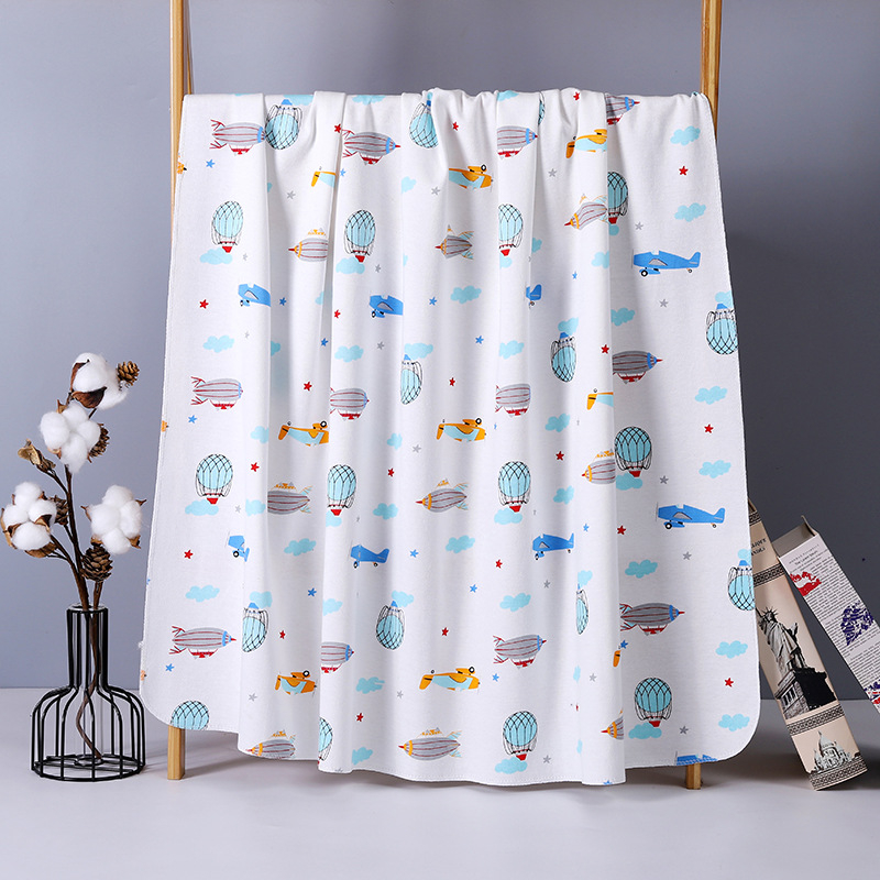 100% βαμβακερή πετσέτα για νεογέννητα, μαλακό και διαπνέον wrap με σχέδιο ζωάκια