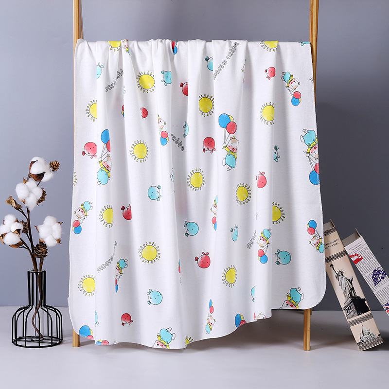 100% βαμβακερή πετσέτα για νεογέννητα, μαλακό και διαπνέον wrap με σχέδιο ζωάκια