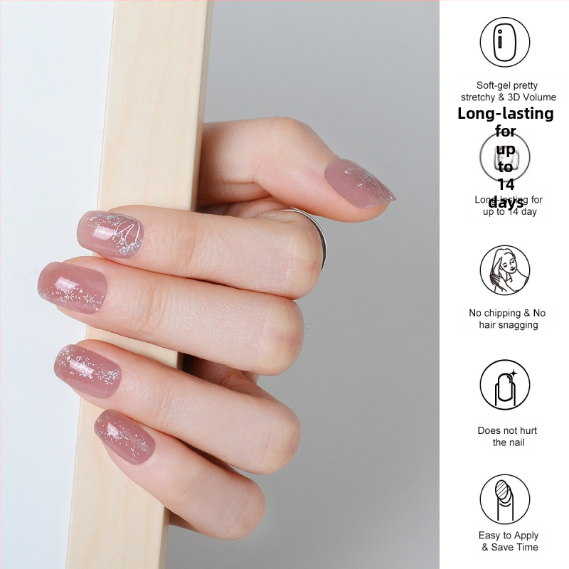 XT Nagu uzlīmes ar tauriņa rakstu – UV gēla nagu uzlīmes, daļēji sacietējošas, pilns pārklājums