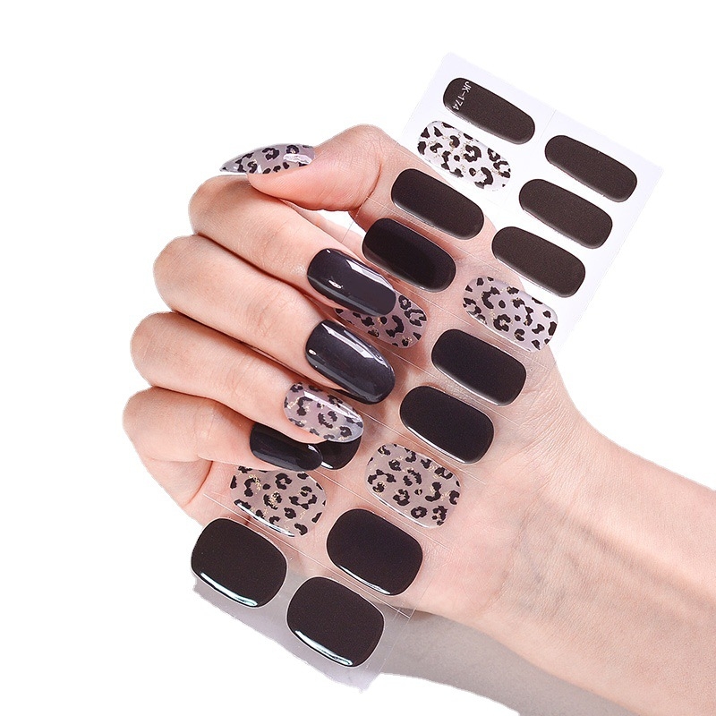 UV žele nagu uzlīmes – raksts plaid un reljefs, daļēji cietas, 15 g, zīmols X.T, stils Sweet Cool / Insta