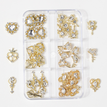 Κοσμήματα νυχιών Bright flash, κράμα, Princess σειρά, γαλλικό στυλ, hot girl στυλ, Insta στυλ, ανάγλυφο μοτίβο