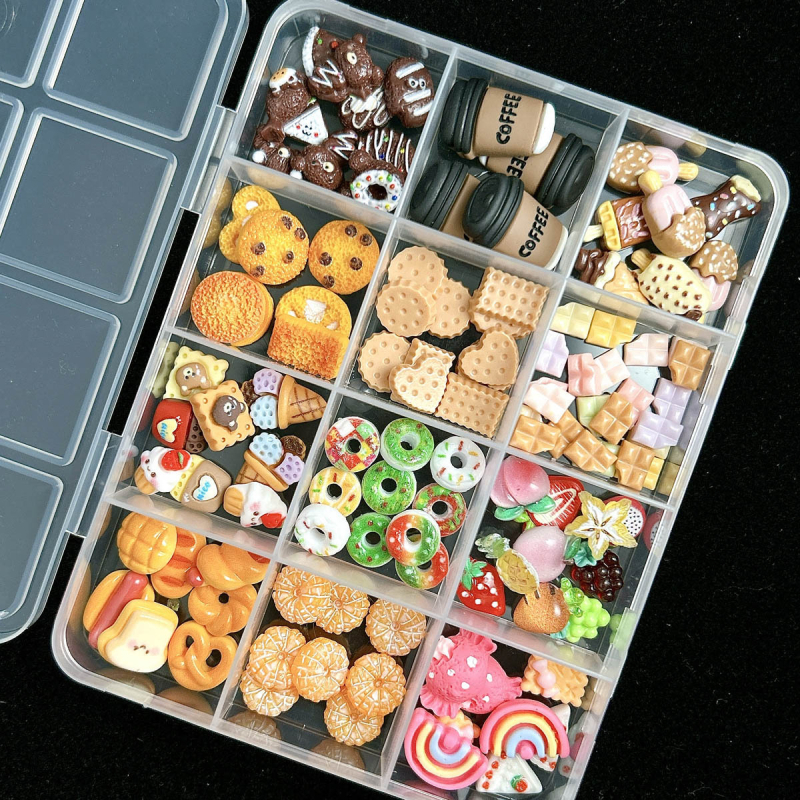 Σετ τέχνης νυχιών με γλυκίσματα σε καρτούν μοτίβα: ανάμικτα διακοσμητικά στοιχεία, περιλαμβάνει DIY κρέμα γέλης και θήκη τηλεφώνου; Υλικό: ρητίνη; Σειρά: Princess; Σχέδιο: Cartoon; Στυλ: Γλυκό; Τύπος μάρκας: OEM