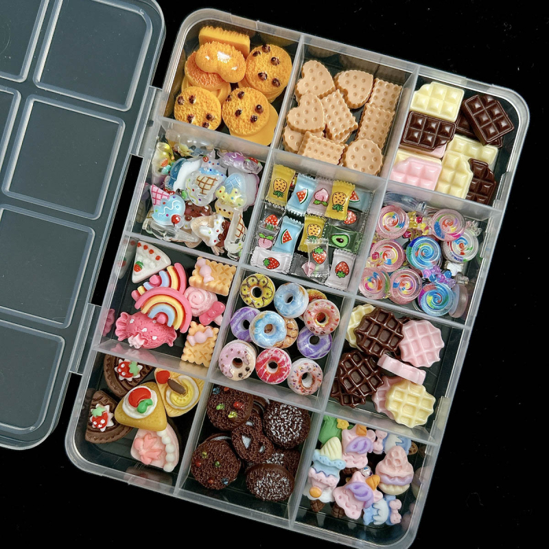 Σετ τέχνης νυχιών με γλυκίσματα σε καρτούν μοτίβα: ανάμικτα διακοσμητικά στοιχεία, περιλαμβάνει DIY κρέμα γέλης και θήκη τηλεφώνου; Υλικό: ρητίνη; Σειρά: Princess; Σχέδιο: Cartoon; Στυλ: Γλυκό; Τύπος μάρκας: OEM