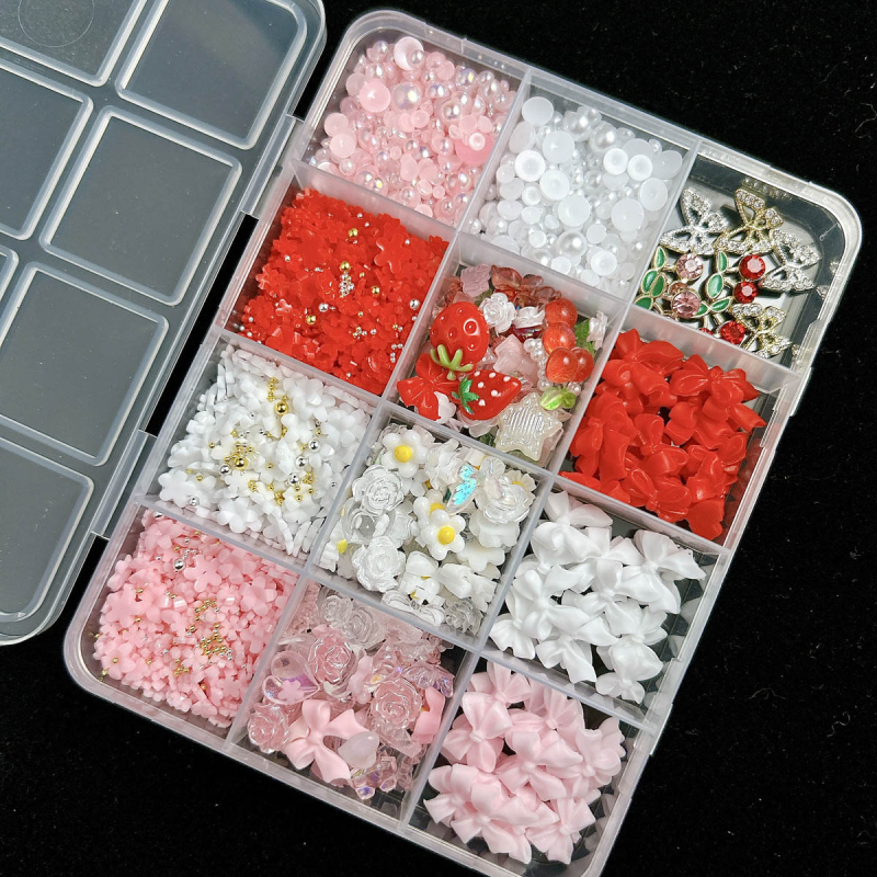 Σετ τέχνης νυχιών με γλυκίσματα σε καρτούν μοτίβα: ανάμικτα διακοσμητικά στοιχεία, περιλαμβάνει DIY κρέμα γέλης και θήκη τηλεφώνου; Υλικό: ρητίνη; Σειρά: Princess; Σχέδιο: Cartoon; Στυλ: Γλυκό; Τύπος μάρκας: OEM