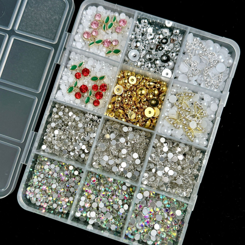 Σετ τέχνης νυχιών με γλυκίσματα σε καρτούν μοτίβα: ανάμικτα διακοσμητικά στοιχεία, περιλαμβάνει DIY κρέμα γέλης και θήκη τηλεφώνου; Υλικό: ρητίνη; Σειρά: Princess; Σχέδιο: Cartoon; Στυλ: Γλυκό; Τύπος μάρκας: OEM