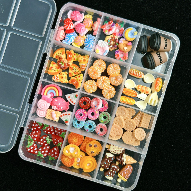 Σετ τέχνης νυχιών με γλυκίσματα σε καρτούν μοτίβα: ανάμικτα διακοσμητικά στοιχεία, περιλαμβάνει DIY κρέμα γέλης και θήκη τηλεφώνου; Υλικό: ρητίνη; Σειρά: Princess; Σχέδιο: Cartoon; Στυλ: Γλυκό; Τύπος μάρκας: OEM