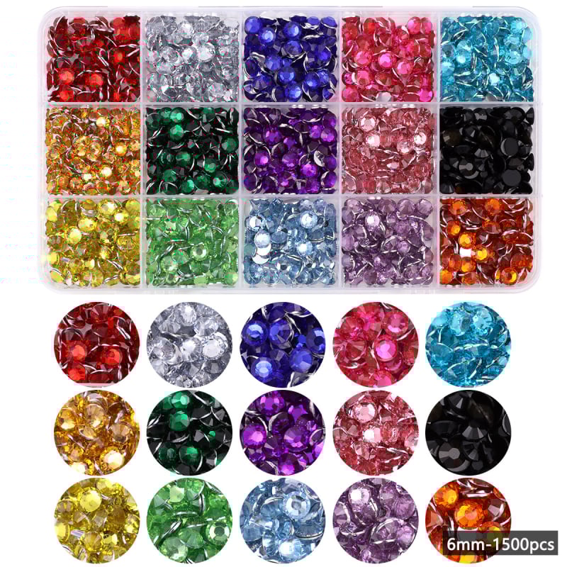 DIY σετ κοσμημάτων με ρητίνη και ακρυλικά κρύσταλλα, AB επικάλυψη, Candy μοτίβο