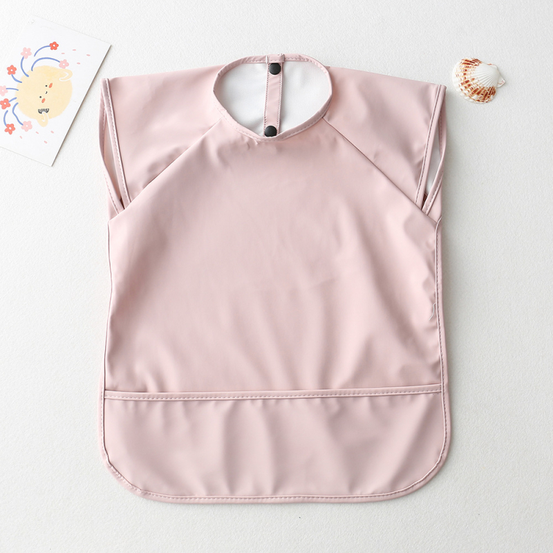 Αδιάβροχος χωρίς μανίκια PU λαιμός φαγητού για βρέφη και νήπια 1–3 ετών