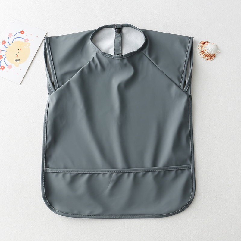 Αδιάβροχος χωρίς μανίκια PU λαιμός φαγητού για βρέφη και νήπια 1–3 ετών