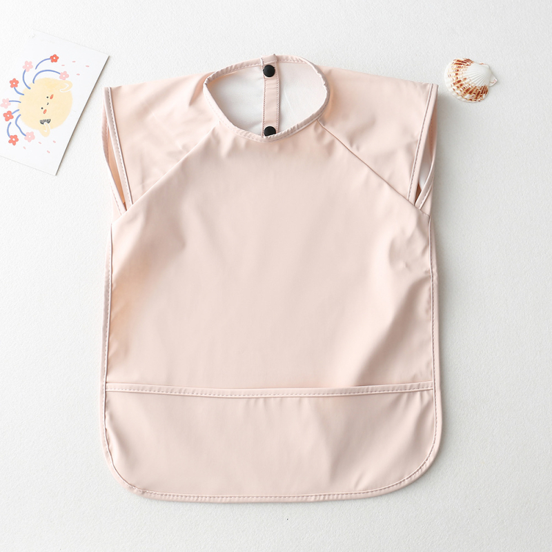 Αδιάβροχος χωρίς μανίκια PU λαιμός φαγητού για βρέφη και νήπια 1–3 ετών