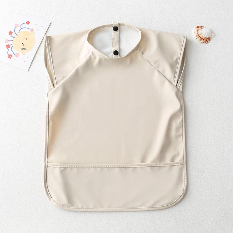Αδιάβροχος χωρίς μανίκια PU λαιμός φαγητού για βρέφη και νήπια 1–3 ετών