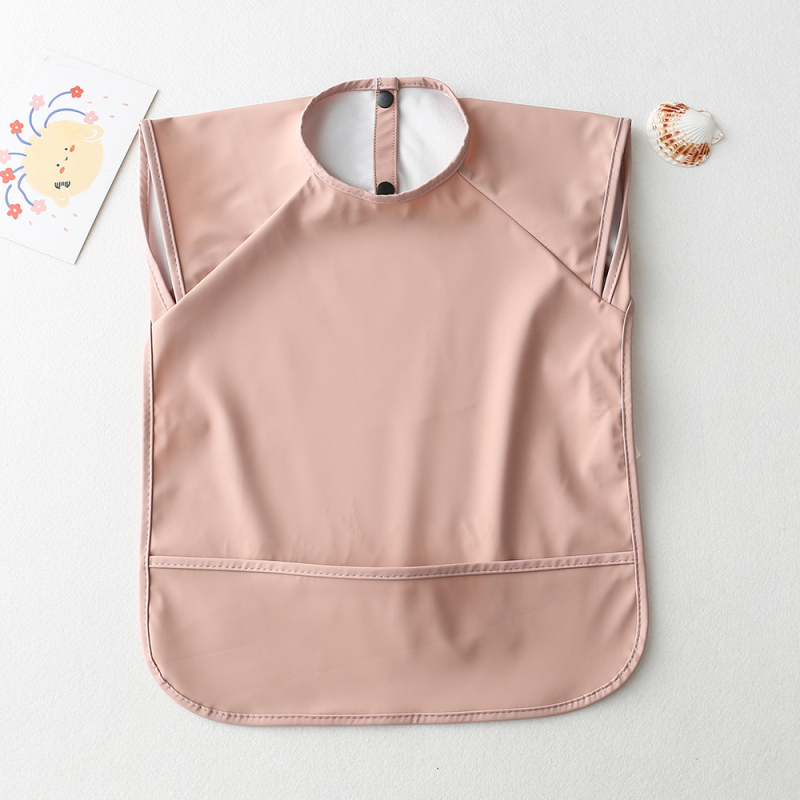 Αδιάβροχος χωρίς μανίκια PU λαιμός φαγητού για βρέφη και νήπια 1–3 ετών