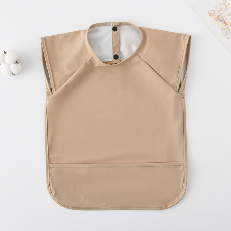 Αδιάβροχος χωρίς μανίκια PU λαιμός φαγητού για βρέφη και νήπια 1–3 ετών