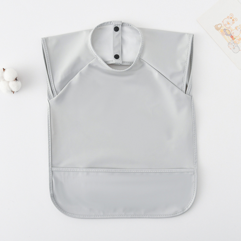 Αδιάβροχος χωρίς μανίκια PU λαιμός φαγητού για βρέφη και νήπια 1–3 ετών