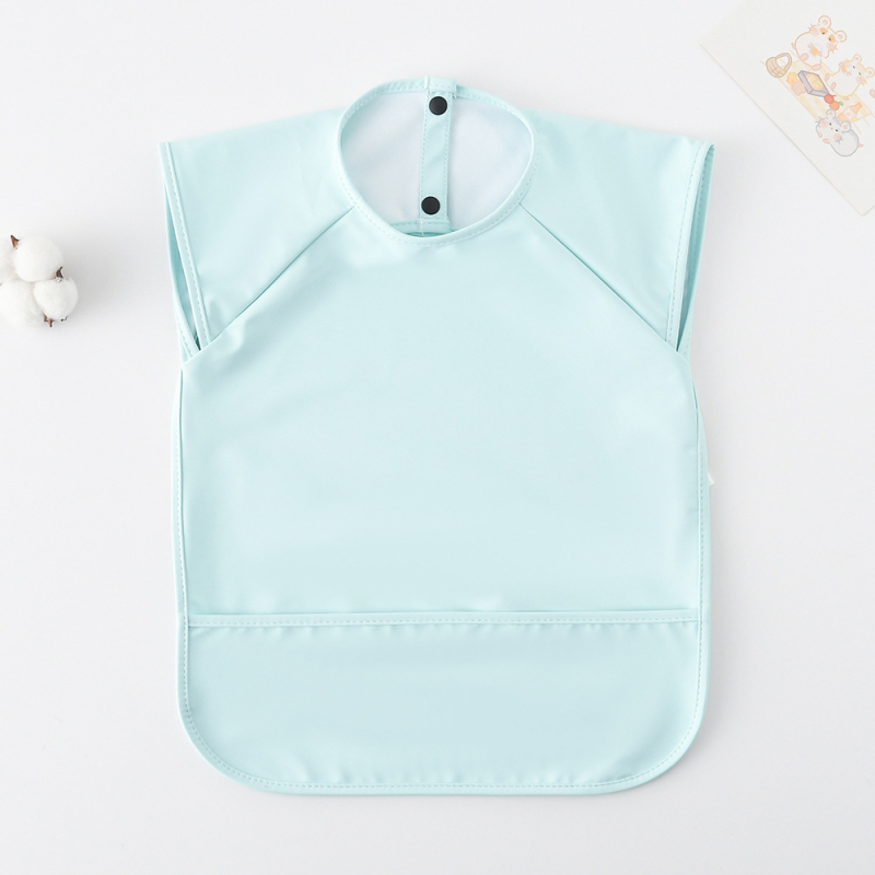 Αδιάβροχος χωρίς μανίκια PU λαιμός φαγητού για βρέφη και νήπια 1–3 ετών