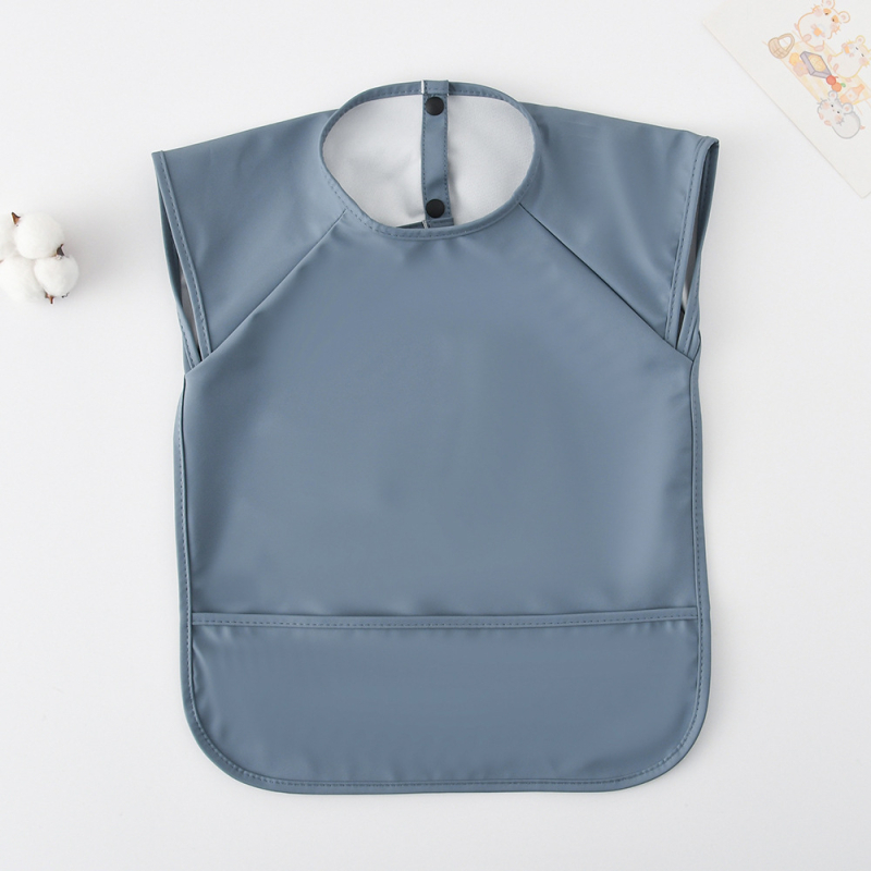 Αδιάβροχος χωρίς μανίκια PU λαιμός φαγητού για βρέφη και νήπια 1–3 ετών