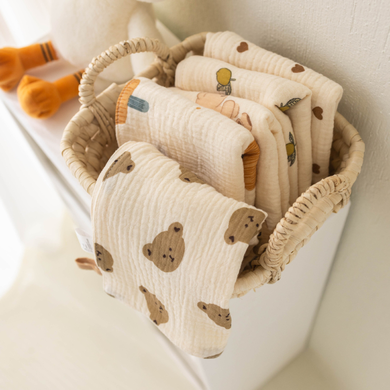 Βρεφική πετσέτα μπάνιου – γάζα, μοτίβο κινουμένων σχεδίων, μαλακή και διαπνέουσα; για βρέφη και μικρά παιδιά 1-3 ετών; ασφάλεια κατηγορίας Α