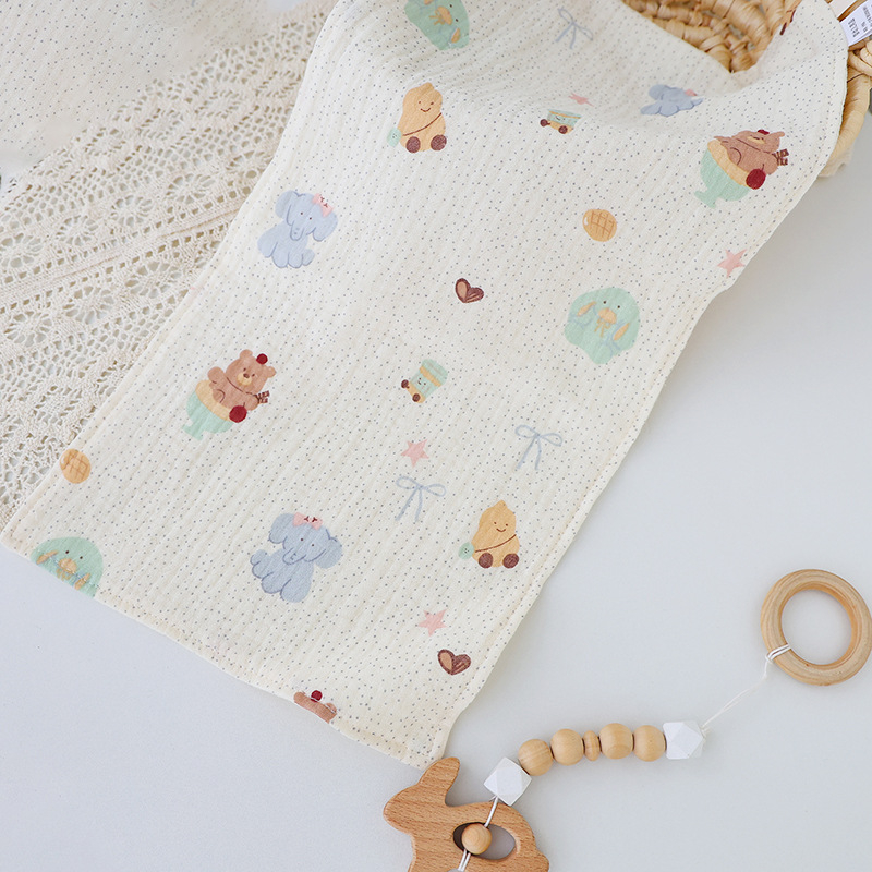 Βρεφική πετσέτα μπάνιου – γάζα, μοτίβο κινουμένων σχεδίων, μαλακή και διαπνέουσα; για βρέφη και μικρά παιδιά 1-3 ετών; ασφάλεια κατηγορίας Α