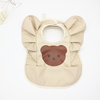 Σαλιάκι βρέφου αδιάβροχο για φαγητό με επίστρωση PU, ύφασμα tarpaulin; κατάλληλο για 0–3 ετών; μοτίβα: χειροποίητο σχέδιο, καρτούν, avatar; αδιάβροχο και ανθεκτικό στη βρωμιά