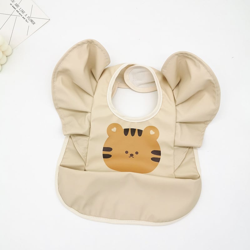 Σαλιάκι βρέφου αδιάβροχο για φαγητό με επίστρωση PU, ύφασμα tarpaulin; κατάλληλο για 0–3 ετών; μοτίβα: χειροποίητο σχέδιο, καρτούν, avatar; αδιάβροχο και ανθεκτικό στη βρωμιά