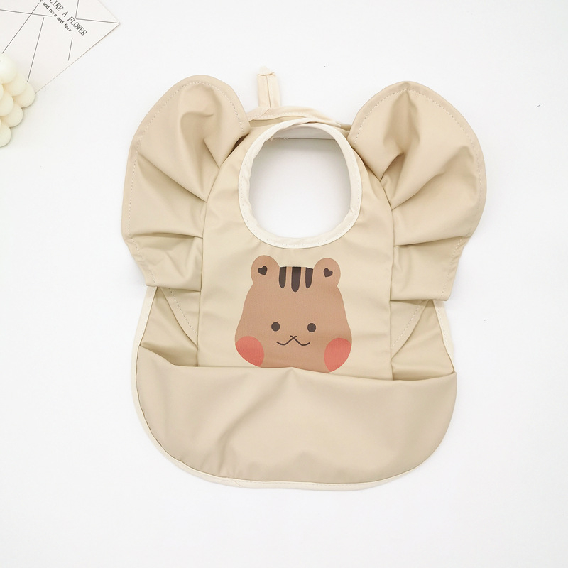 Σαλιάκι βρέφου αδιάβροχο για φαγητό με επίστρωση PU, ύφασμα tarpaulin; κατάλληλο για 0–3 ετών; μοτίβα: χειροποίητο σχέδιο, καρτούν, avatar; αδιάβροχο και ανθεκτικό στη βρωμιά