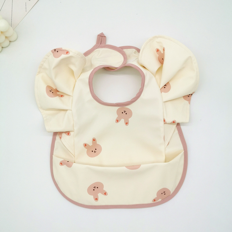 Σαλιάκι βρέφου αδιάβροχο για φαγητό με επίστρωση PU, ύφασμα tarpaulin; κατάλληλο για 0–3 ετών; μοτίβα: χειροποίητο σχέδιο, καρτούν, avatar; αδιάβροχο και ανθεκτικό στη βρωμιά