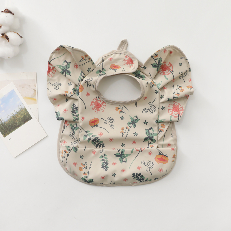 Σαλιάκι βρέφου αδιάβροχο για φαγητό με επίστρωση PU, ύφασμα tarpaulin; κατάλληλο για 0–3 ετών; μοτίβα: χειροποίητο σχέδιο, καρτούν, avatar; αδιάβροχο και ανθεκτικό στη βρωμιά