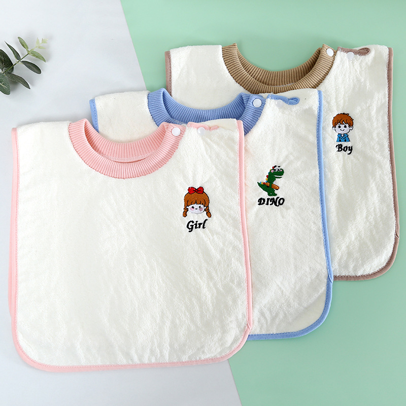 Παιδική πετσέτα σάλιου - φλις κοραλλί, απορροφά νερό, μοτίβο καρτούν/Avatar, κατάλληλο για βρέφη και μικρά παιδιά (1–3 ετών)