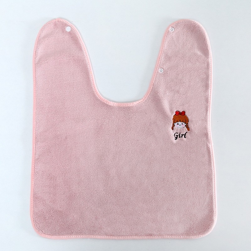 Παιδική πετσέτα σάλιου - φλις κοραλλί, απορροφά νερό, μοτίβο καρτούν/Avatar, κατάλληλο για βρέφη και μικρά παιδιά (1–3 ετών)