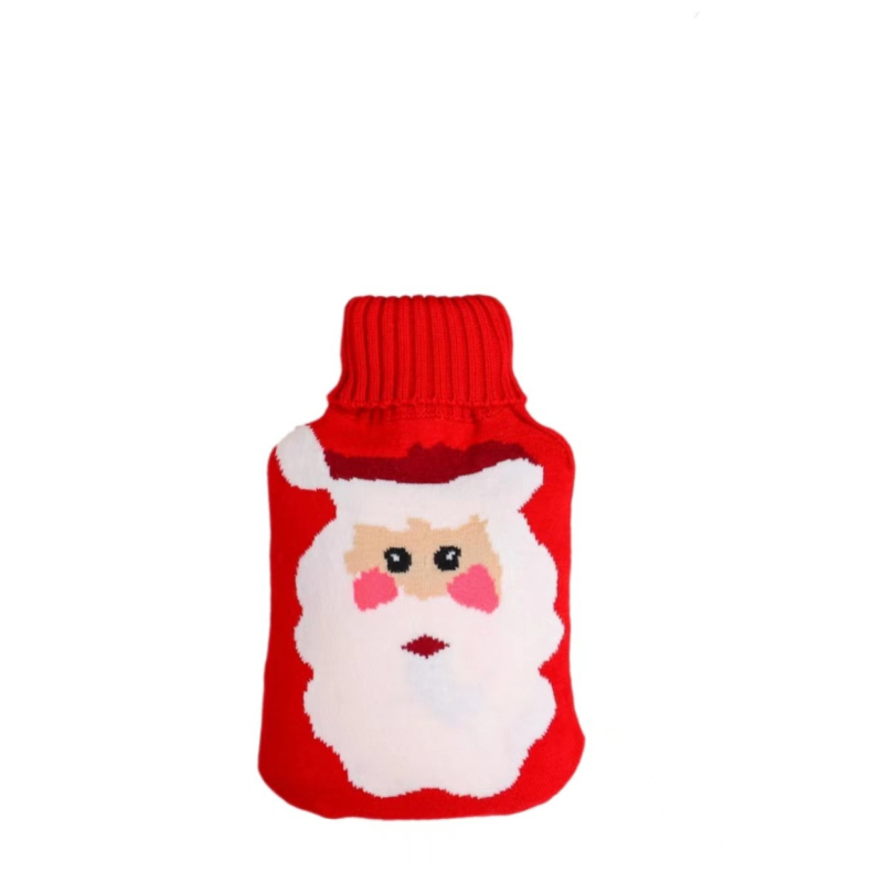 Vandens užpildomas karšto vandens buteliukas su animaciniu megztu stores dizainu, skirtas rankų šildymui; aukšto tankio PVC, 350 g; šildymas užpildant vandeniu; karštas ir šaltas dvigubas naudojimas