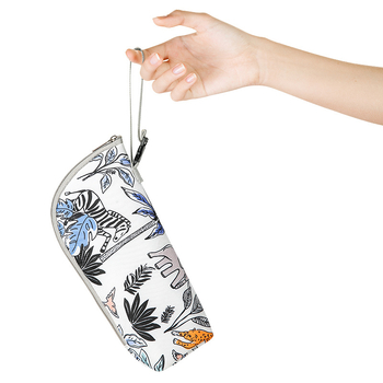 Θήκη μπιμπερό θερμομονωτική από EVA, εξαιρετικά ελαφριά, εξωτερικό Oxford ύφασμα, σχέδιο τοπίου, ιμάντας με μαξιλάρι αέρα