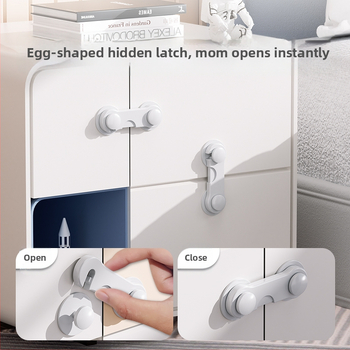 Κλειδαριά Ασφαλείας Ντουλαπιού για Παιδιά — Προστασία κατά του πιάσματος, για συρτάρια, ντουλάπια, ψυγείο και παράθυρο; Μάρκα Savio; Υλικό: κόλλα χωρίς ίχνη + σιλικόνη NBR; Στυλ: μοντέρνο και μινιμαλιστικό