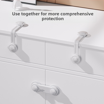 Κλειδαριά Ασφαλείας Ντουλαπιού για Παιδιά — Προστασία κατά του πιάσματος, για συρτάρια, ντουλάπια, ψυγείο και παράθυρο; Μάρκα Savio; Υλικό: κόλλα χωρίς ίχνη + σιλικόνη NBR; Στυλ: μοντέρνο και μινιμαλιστικό