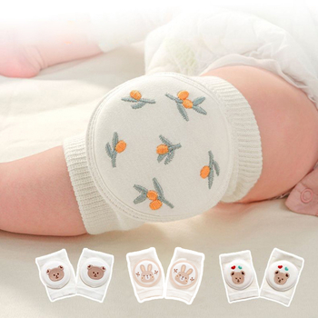 Παιδική προστασία γονάτου με διαπνέουσα δικτυωτή ύφανση και κέντημα, ελαστικό βαμβακερό ύφασμα, κατάλληλη για ράψιμο/κίνηση στην ύπαιθρο (1–3 ετών)