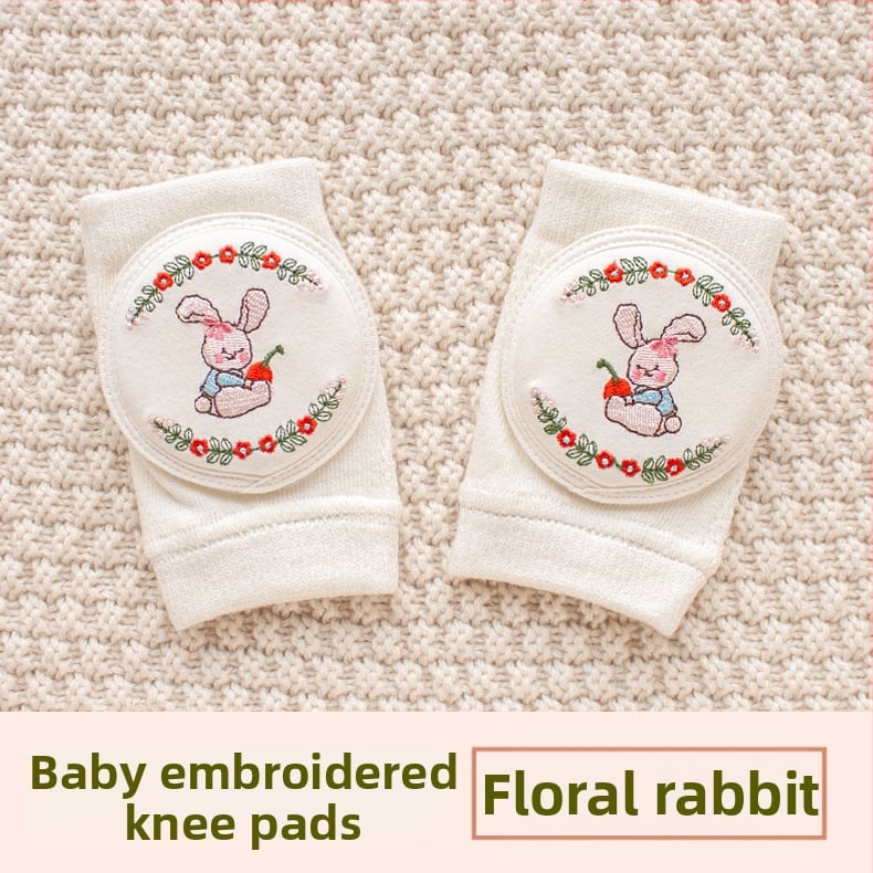 Παιδική προστασία γονάτου με διαπνέουσα δικτυωτή ύφανση και κέντημα, ελαστικό βαμβακερό ύφασμα, κατάλληλη για ράψιμο/κίνηση στην ύπαιθρο (1–3 ετών)