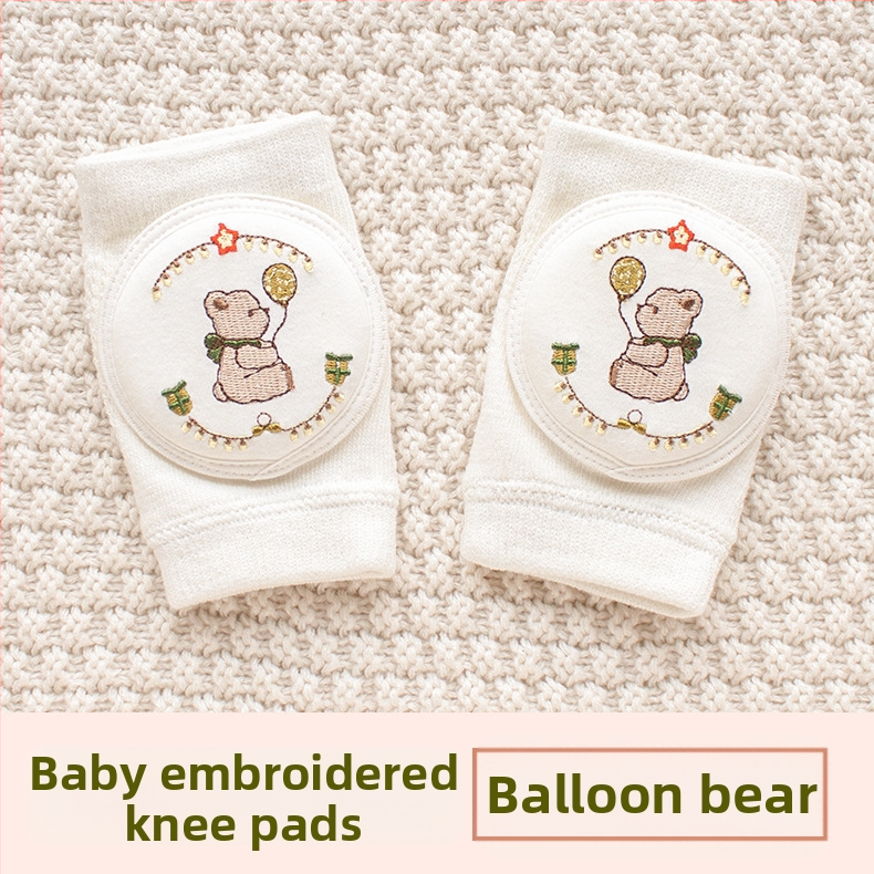 Παιδική προστασία γονάτου με διαπνέουσα δικτυωτή ύφανση και κέντημα, ελαστικό βαμβακερό ύφασμα, κατάλληλη για ράψιμο/κίνηση στην ύπαιθρο (1–3 ετών)