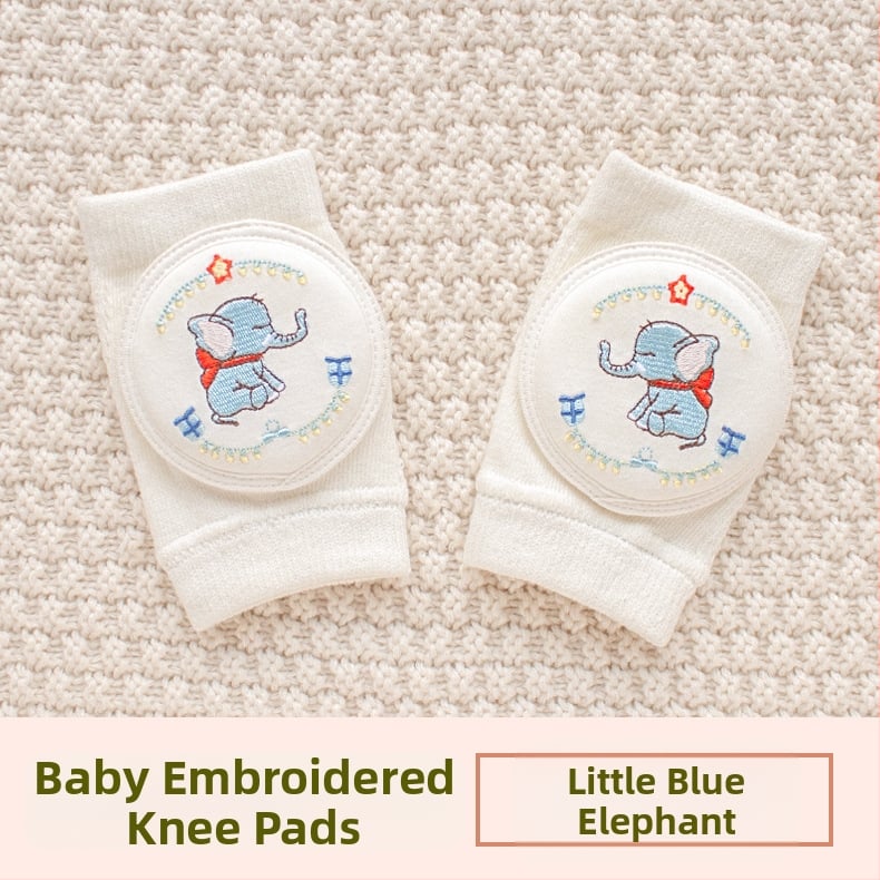 Παιδική προστασία γονάτου με διαπνέουσα δικτυωτή ύφανση και κέντημα, ελαστικό βαμβακερό ύφασμα, κατάλληλη για ράψιμο/κίνηση στην ύπαιθρο (1–3 ετών)