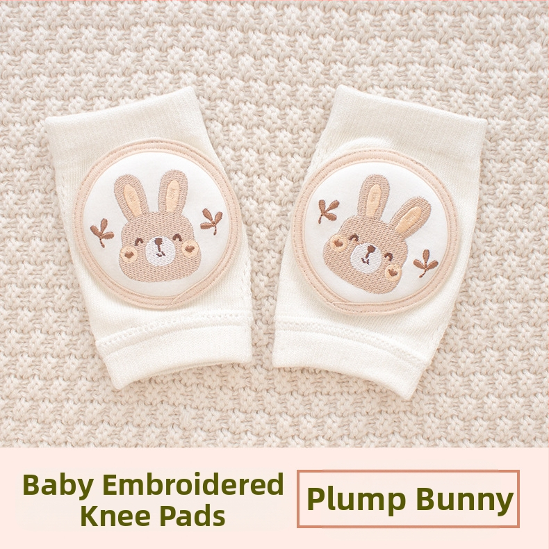 Παιδική προστασία γονάτου με διαπνέουσα δικτυωτή ύφανση και κέντημα, ελαστικό βαμβακερό ύφασμα, κατάλληλη για ράψιμο/κίνηση στην ύπαιθρο (1–3 ετών)