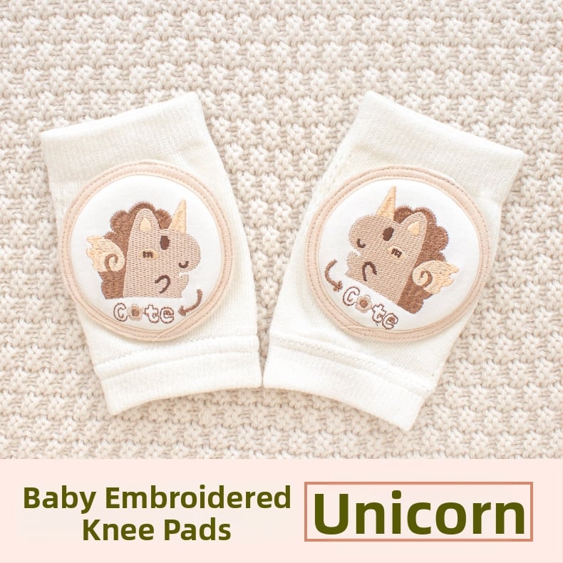 Παιδική προστασία γονάτου με διαπνέουσα δικτυωτή ύφανση και κέντημα, ελαστικό βαμβακερό ύφασμα, κατάλληλη για ράψιμο/κίνηση στην ύπαιθρο (1–3 ετών)