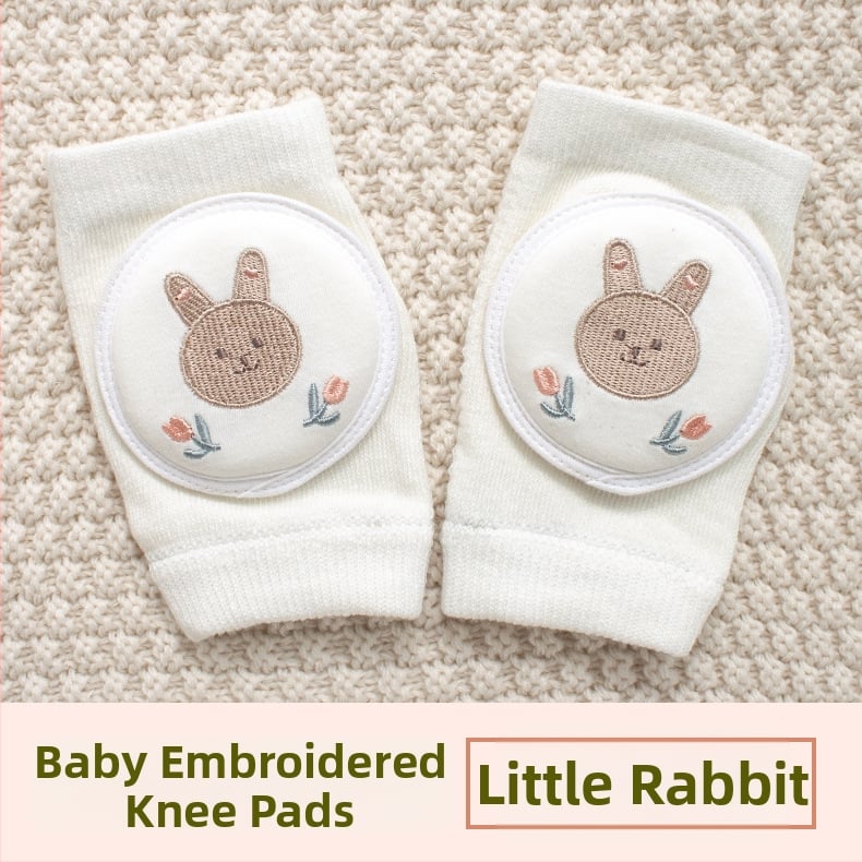 Παιδική προστασία γονάτου με διαπνέουσα δικτυωτή ύφανση και κέντημα, ελαστικό βαμβακερό ύφασμα, κατάλληλη για ράψιμο/κίνηση στην ύπαιθρο (1–3 ετών)