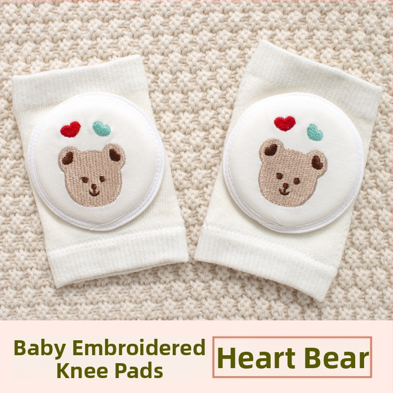 Παιδική προστασία γονάτου με διαπνέουσα δικτυωτή ύφανση και κέντημα, ελαστικό βαμβακερό ύφασμα, κατάλληλη για ράψιμο/κίνηση στην ύπαιθρο (1–3 ετών)